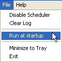 scheduler-File-menu