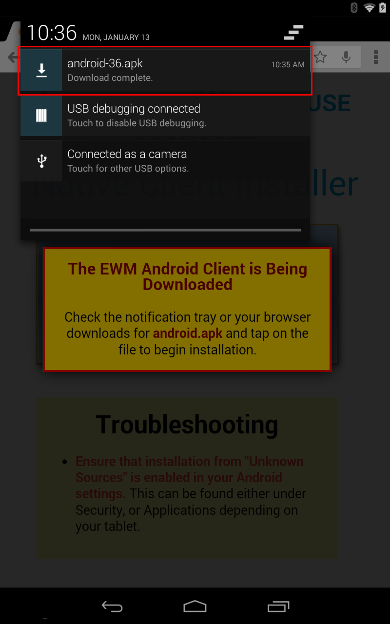 EWM-Client-download-notification-tray