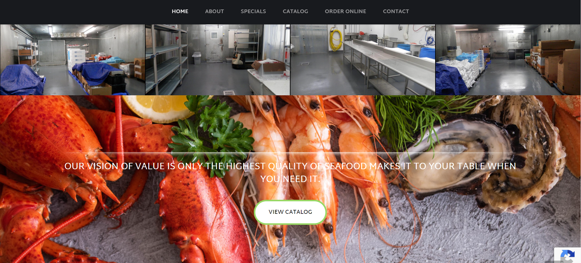 Crosby's Seafood food-distribution-website