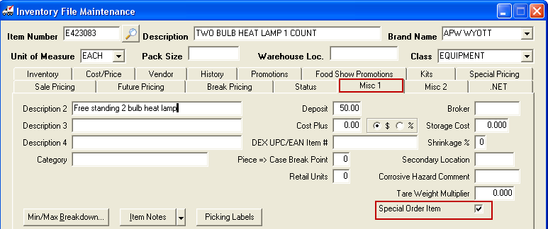 IFM-Misc1-SpecOrderItem