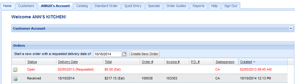 Sales-CustAcctTab-OpenOrder